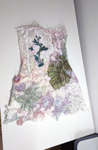 Load image into Gallery viewer, Lace &amp; Organza Flowers Mini Dress
