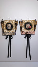 Load image into Gallery viewer, Kitten Needlepoint Tapestry Corset
